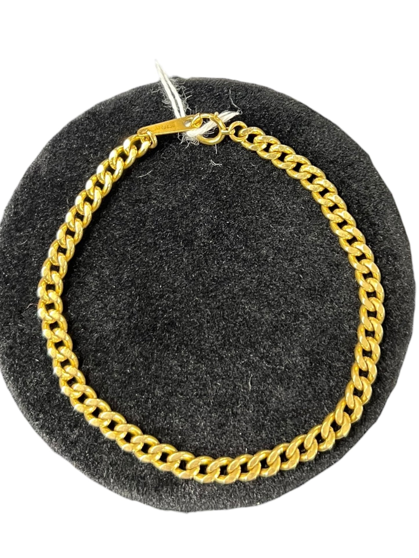 UNBRANDED Accessory 18K Yellow Gold Kihei Curb Chain Bracelet Gold Gold Hardware je72