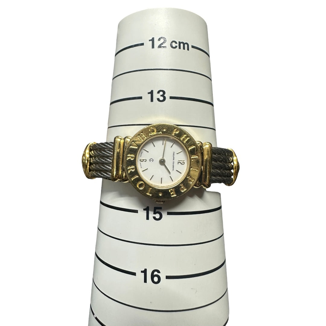 PHILIPPE CHARRIOL Stainless Steel St-Tropez Watch White Gold Hardware NJ113