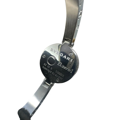BVLGARI Stainless Steel B.zero1 Bangle Watch White NJ109