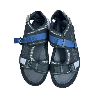 CHRISTIAN DIOR Oblique Atlas Sandals Black Navy NJ104