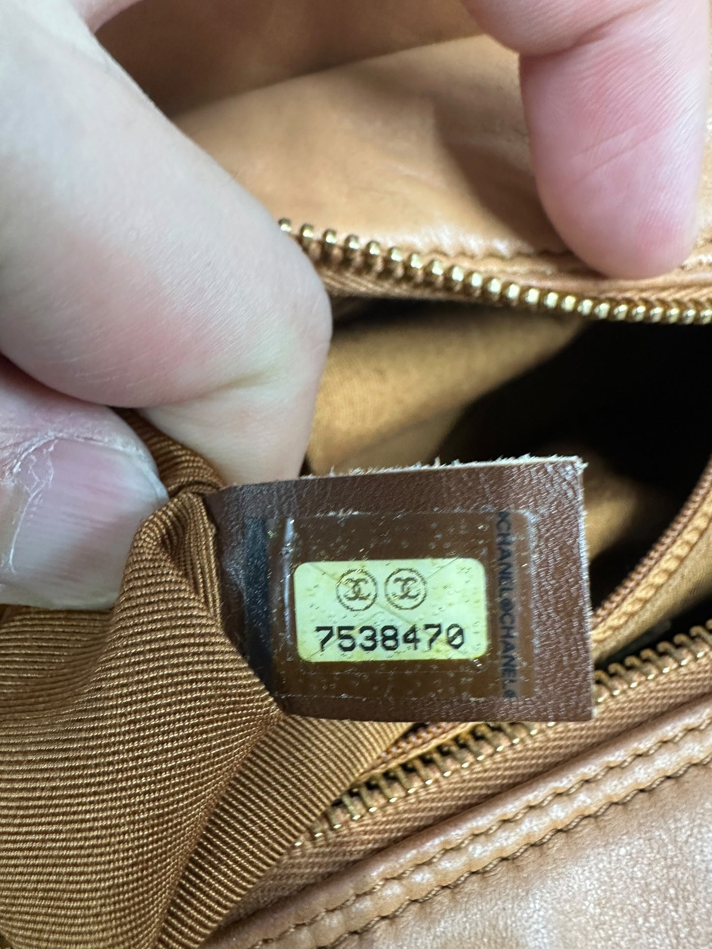 CHANEL Lambskin Matelasse 25 Chain Shoulder Bag Orange Gold Hardware CH2248