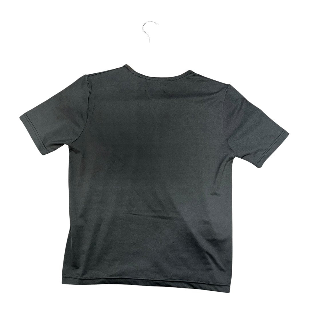 VERSACE Cotton T-shirt Black Gold Hardware NJ152