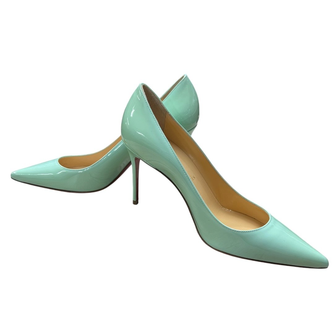 CHRISTIAN LOUBOUTIN Patent Kate Mint Green NJ139
