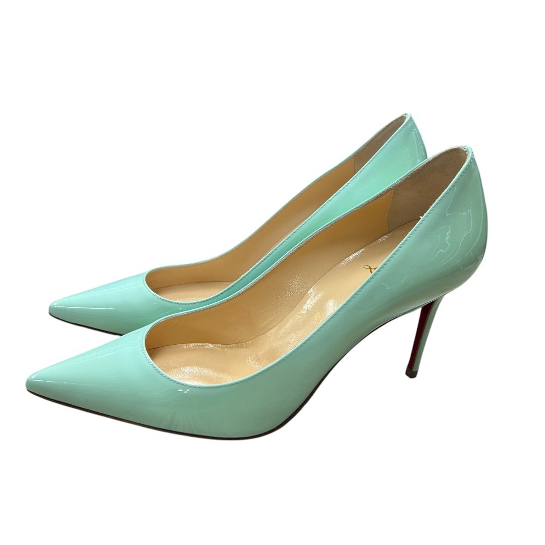 CHRISTIAN LOUBOUTIN Patent Kate Mint Green NJ139