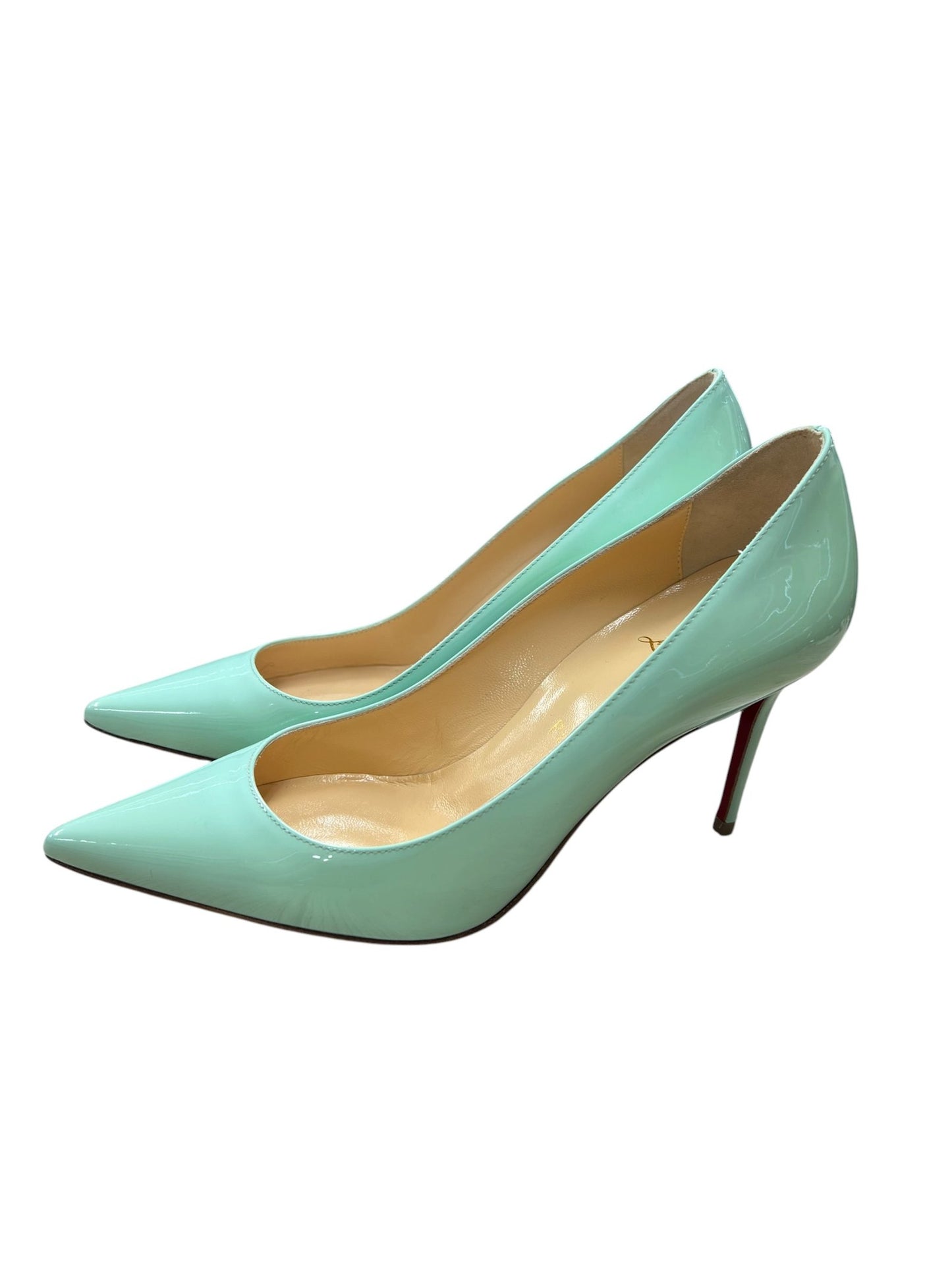 CHRISTIAN LOUBOUTIN Patent Kate Mint Green NJ139