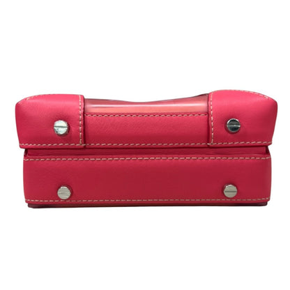 MCM Leather and Vinyl Berlin Crossbody Crossbody Bag Pink, Yellow, Transparent Silver Hardware NJ148