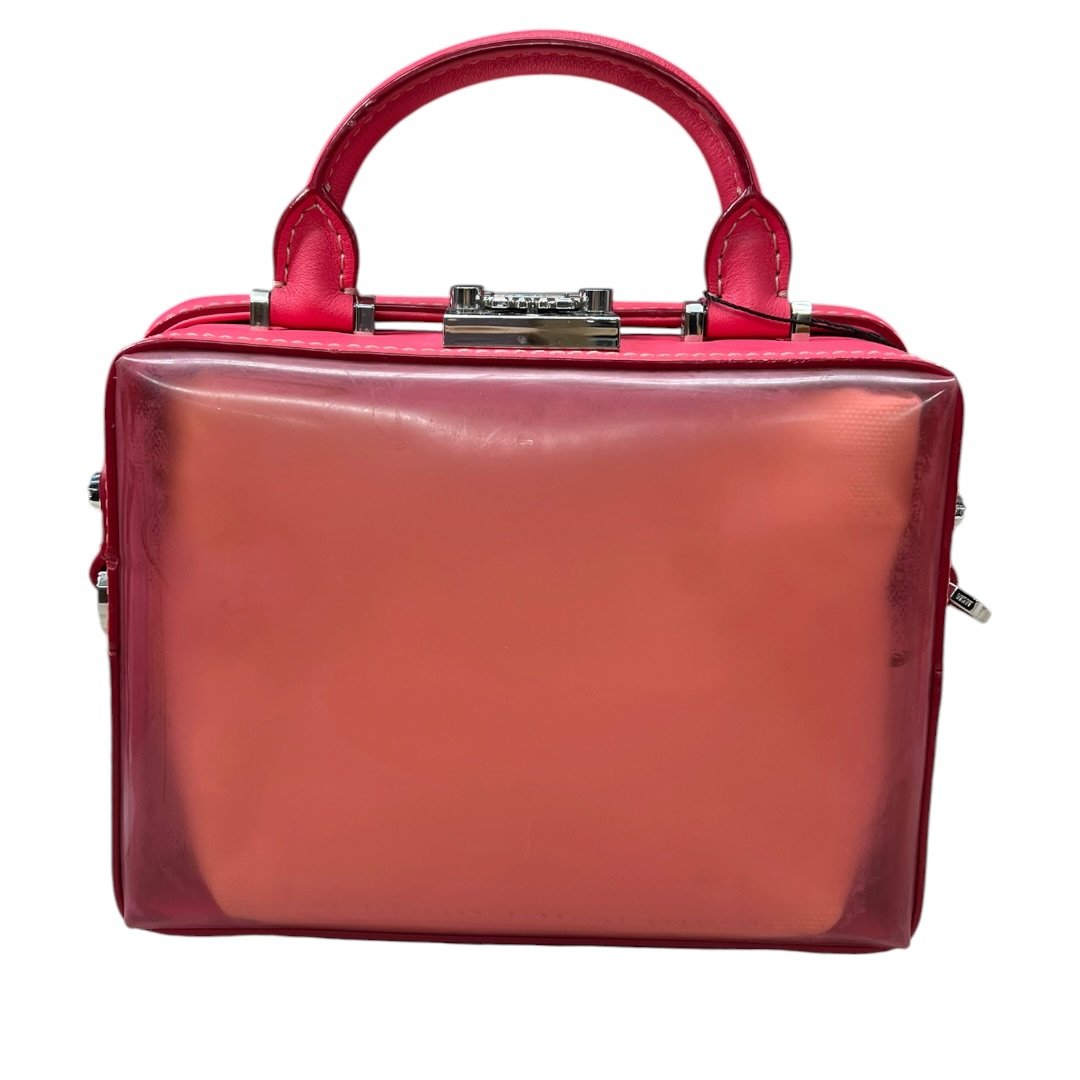 MCM Leather and Vinyl Berlin Crossbody Crossbody Bag Pink, Yellow, Transparent Silver Hardware NJ148