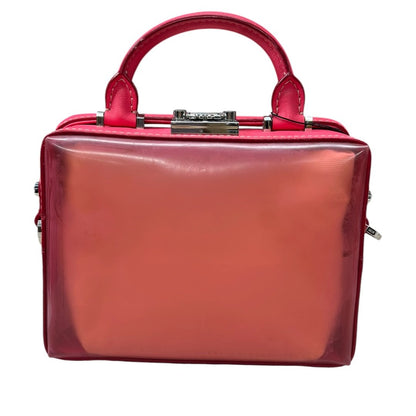 MCM Leather and Vinyl Berlin Crossbody Crossbody Bag Pink, Yellow, Transparent Silver Hardware NJ148