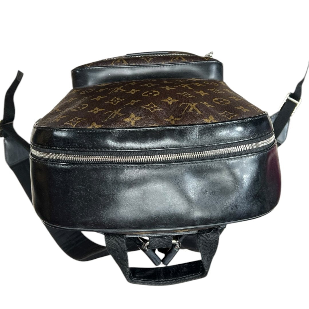 LOUIS VUITTON Monogram Canvas Bosphore Backpack Backpack Brown, Black Silver Hardware NJ154