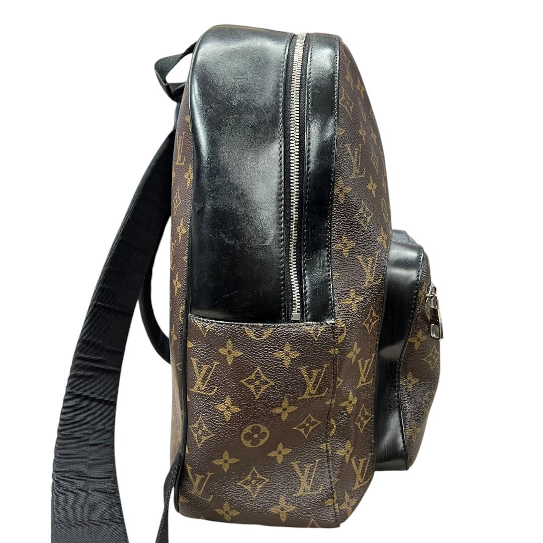 LOUIS VUITTON Monogram Canvas Bosphore Backpack Backpack Brown, Black Silver Hardware NJ154