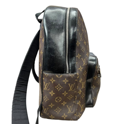 LOUIS VUITTON Monogram Canvas Bosphore Backpack Backpack Brown, Black Silver Hardware NJ154