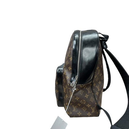 LOUIS VUITTON Monogram Canvas Bosphore Backpack Backpack Brown, Black Silver Hardware NJ154