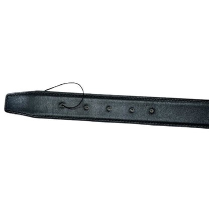 HERMES Box Calf / Togo H Belt Belt Black, Gold (Brown) Gold Hardware NJ147