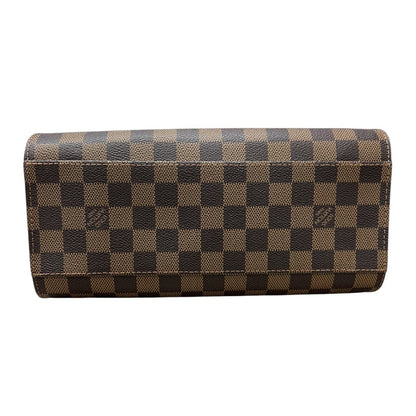 LOUIS VUITTON Damier Ebene Canvas Westminster Handbag Brown Gold Hardware NJ116