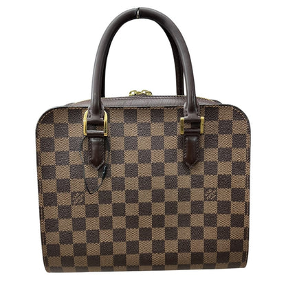 LOUIS VUITTON Damier Ebene Canvas Westminster Handbag Brown Gold Hardware NJ116