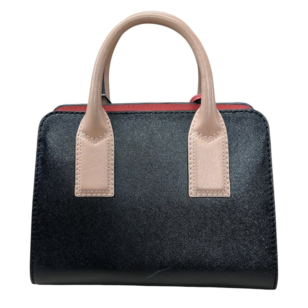 MARC JACOBS Saffiano Leather The J Marc Mini Tote Bag Handbag Black, Tan, Pink Gold Hardware NJ120