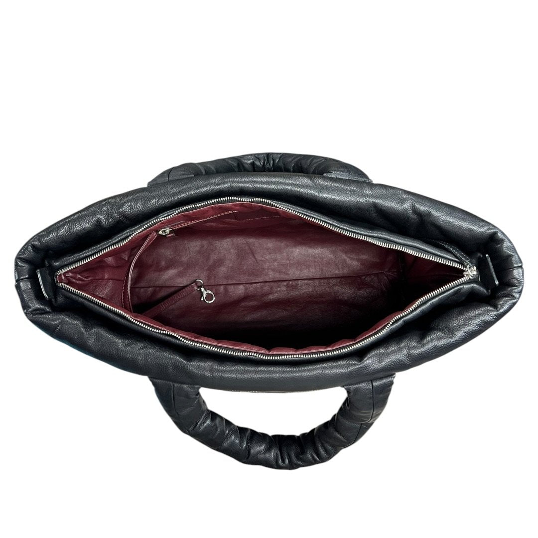 CHANEL Caviar COCO COCOON Shoulder Bag BLACK CH2254