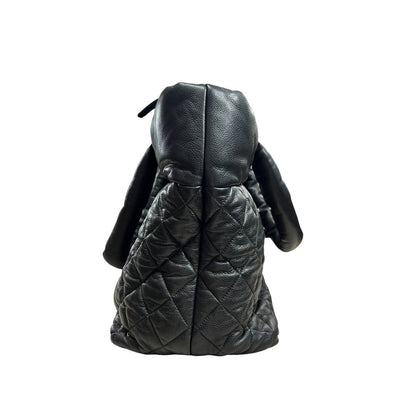 CHANEL Caviar COCO COCOON Shoulder Bag BLACK CH2254