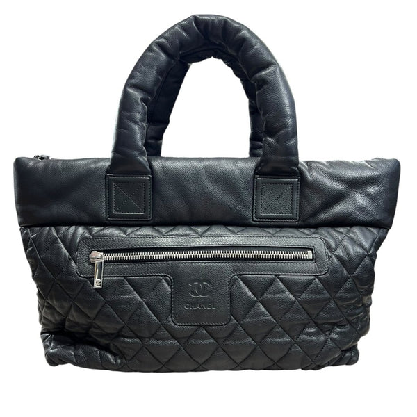 CHANEL Caviar COCO COCOON Shoulder Bag BLACK CH2254