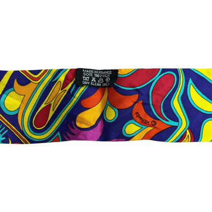 HERMES Silk Twilly N/A Multicolor None TK72