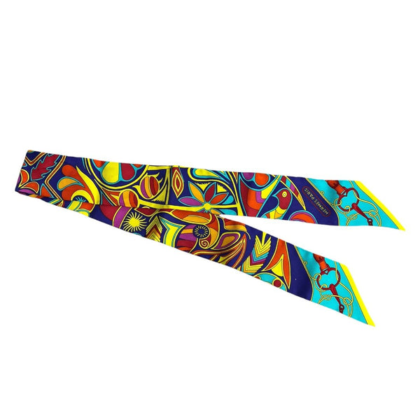 HERMES Silk Twilly N/A Multicolor None TK72