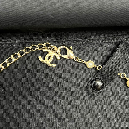 CHANEL Gold-tone, Pearl, Stone Choker Necklace Gold, Pearl White, Pink Gold Hardware TK59