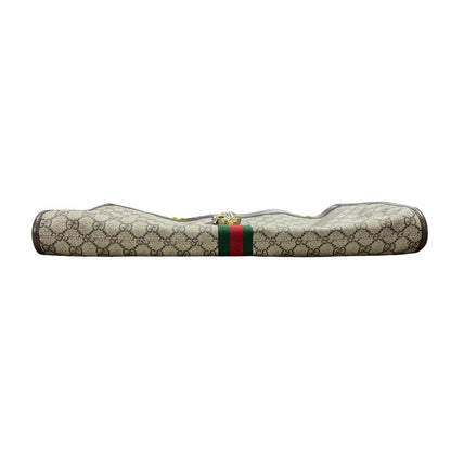 GUCCI GG Supreme Canvas Rajah Large Tote Tote Beige, Ebony, Brown, Green, Red Gold Hardware TK75