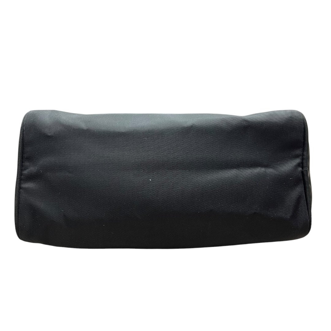 PRADA Nylon Nylon Pouch Pouch Black Gold Hardware TK65