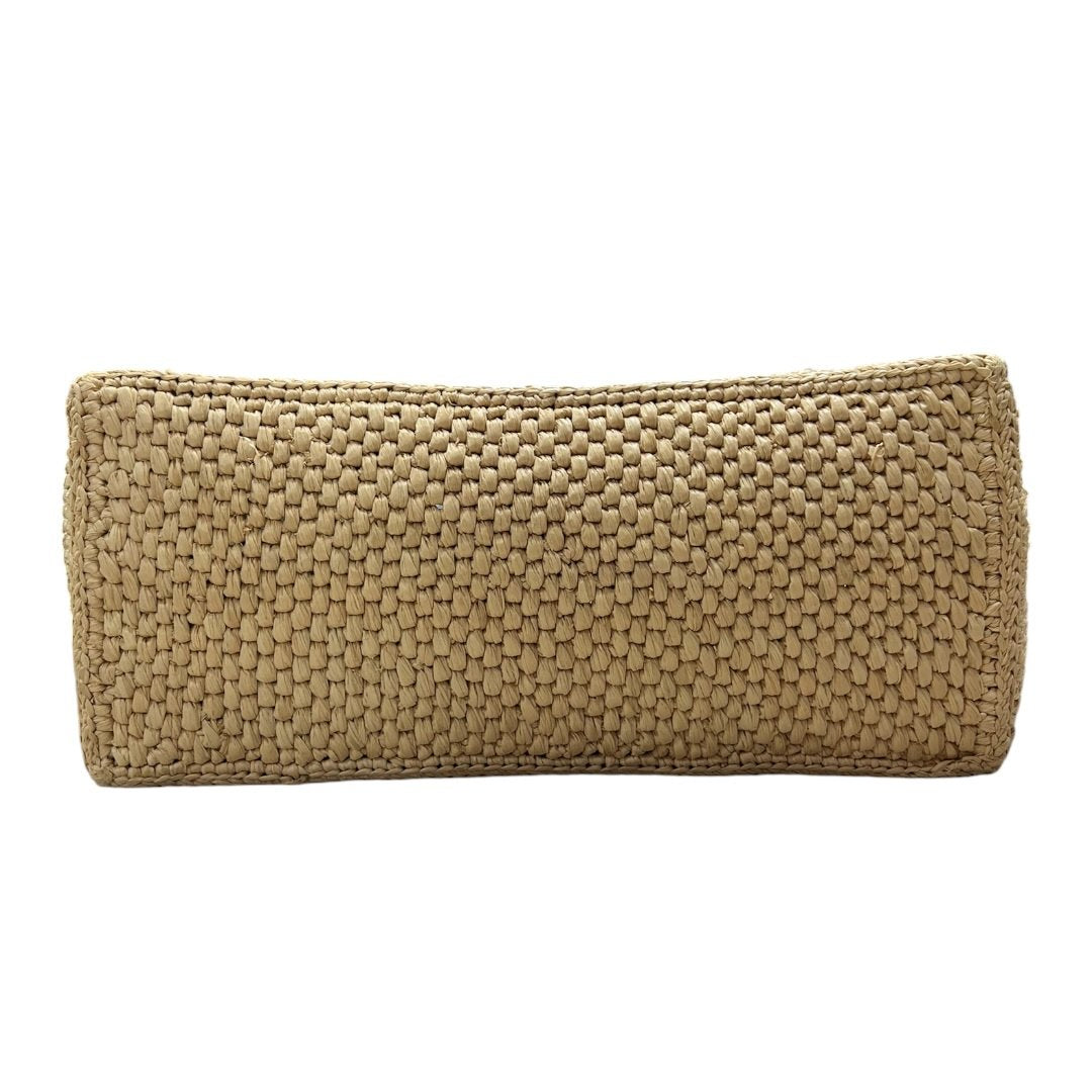 LOEWE Raffia Embroidered Woven Mini Tote Bag Shoulder Bag Natural, Black, Brown Dark-tone Hardware TK67