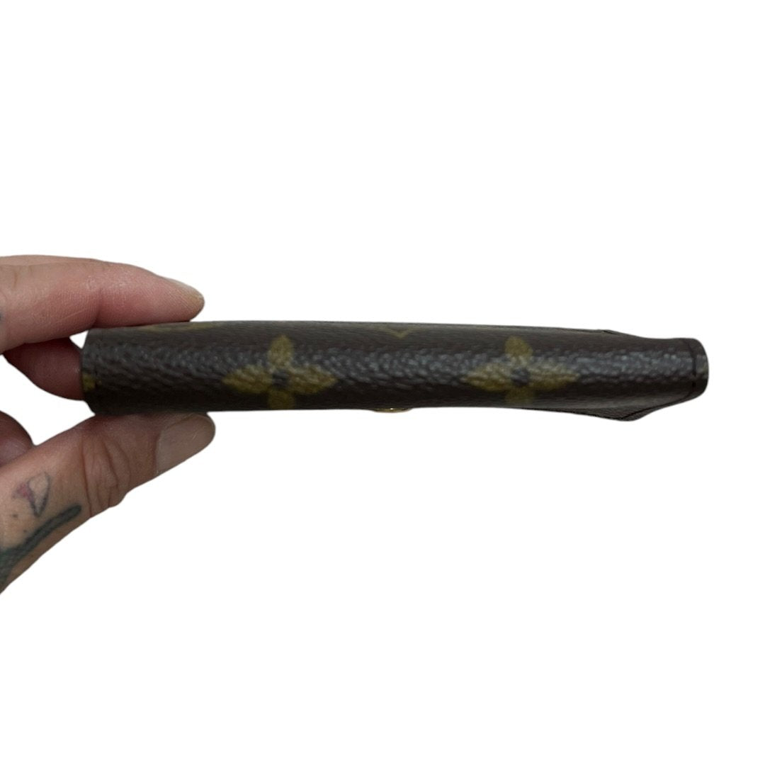 LOUIS VUITTON Monogram 6 Key Holder Key Holder Brown Gold Hardware TK78