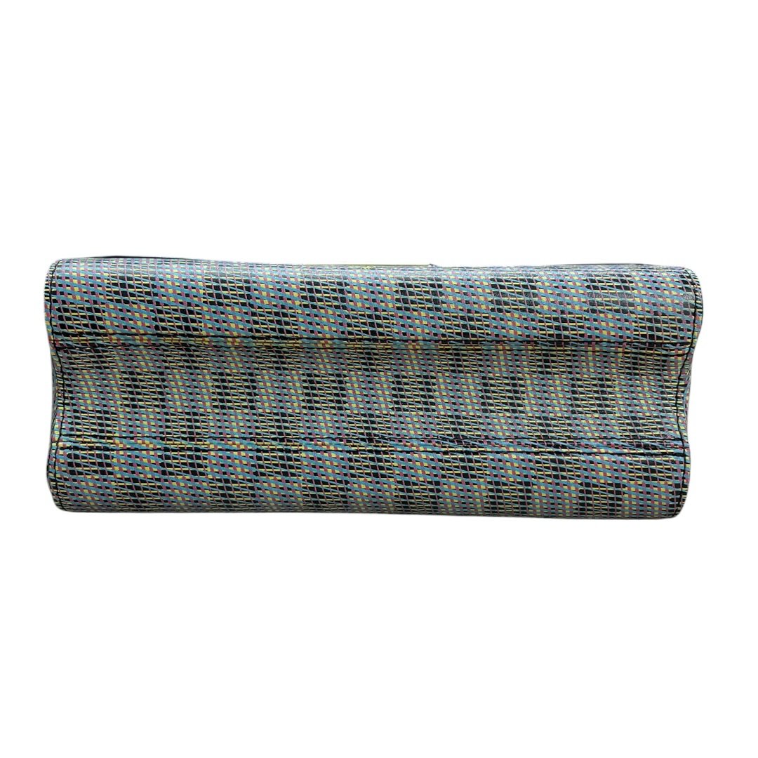 LOUIS VUITTON Jacquard Textile Vavin Chain Bag Shoulder Bag Multi-color Silver Hardware NJ162