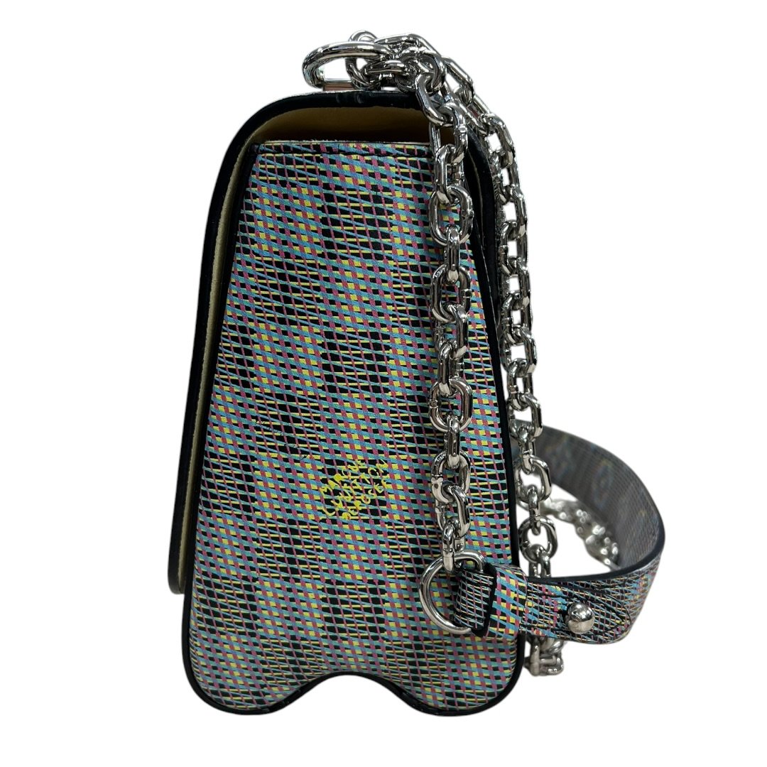 LOUIS VUITTON Jacquard Textile Vavin Chain Bag Shoulder Bag Multi-color Silver Hardware NJ162