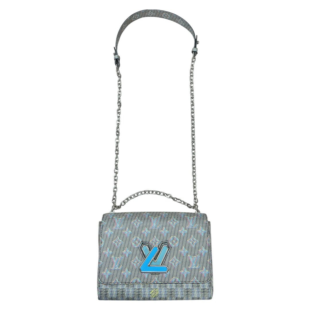 LOUIS VUITTON Jacquard Textile Vavin Chain Bag Shoulder Bag Multi-color Silver Hardware NJ162