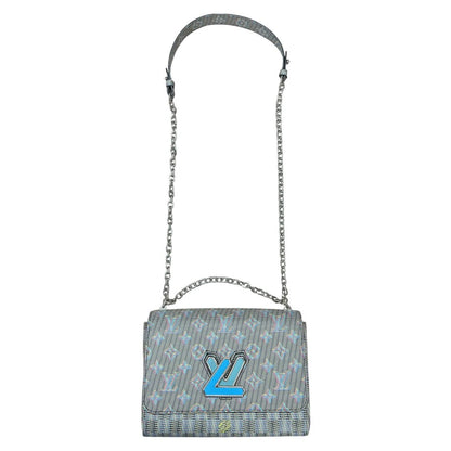LOUIS VUITTON Jacquard Textile Vavin Chain Bag Shoulder Bag Multi-color Silver Hardware NJ162