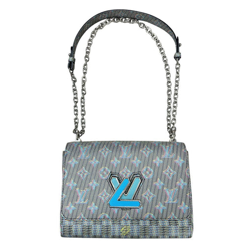 LOUIS VUITTON Jacquard Textile Vavin Chain Bag Shoulder Bag Multi-color Silver Hardware NJ162