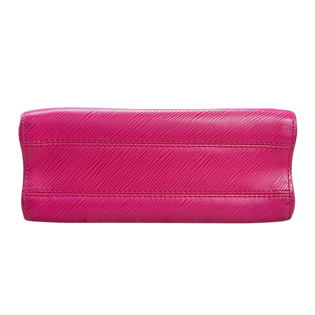 LOUIS VUITTON Epi Twist MM Shoulder Bag Fuchsia Pink Silver Hardware NJ164