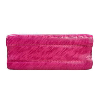LOUIS VUITTON Epi Twist MM Shoulder Bag Fuchsia Pink Silver Hardware NJ164