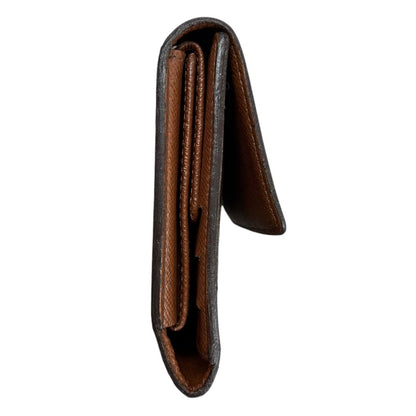 LOUIS VUITTON Monogram Canvas Sarah Wallet Wallet Brown Gold Hardware NJ168