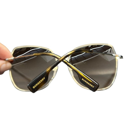 BURBERRY Metal, Acetate B 3136-D Gold, Brown, Multicolor Gold-tone Metal Hardware NJ175