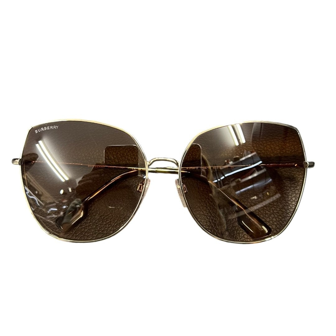 BURBERRY Metal, Acetate B 3136-D Gold, Brown, Multicolor Gold-tone Metal Hardware NJ175