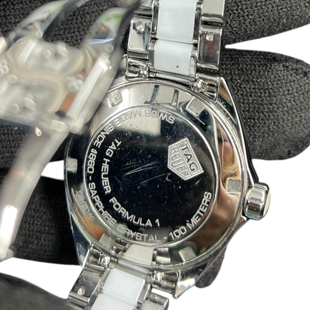 TAG HEUER Stainless Steel, Ceramic FORMULA 1 Watch White, Silver Silver Hardware NJ174