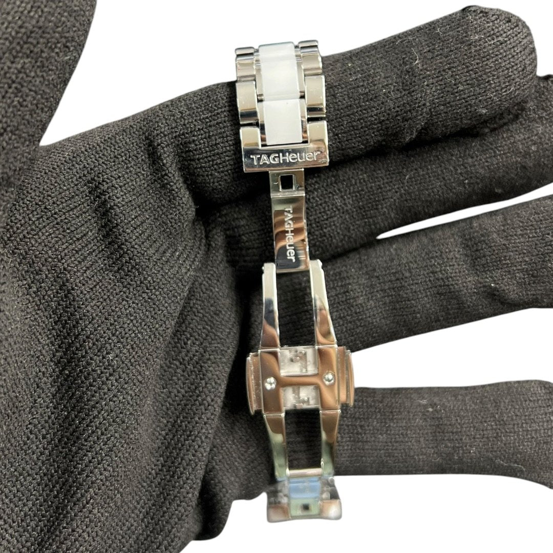 TAG HEUER Stainless Steel, Ceramic FORMULA 1 Watch White, Silver Silver Hardware NJ174