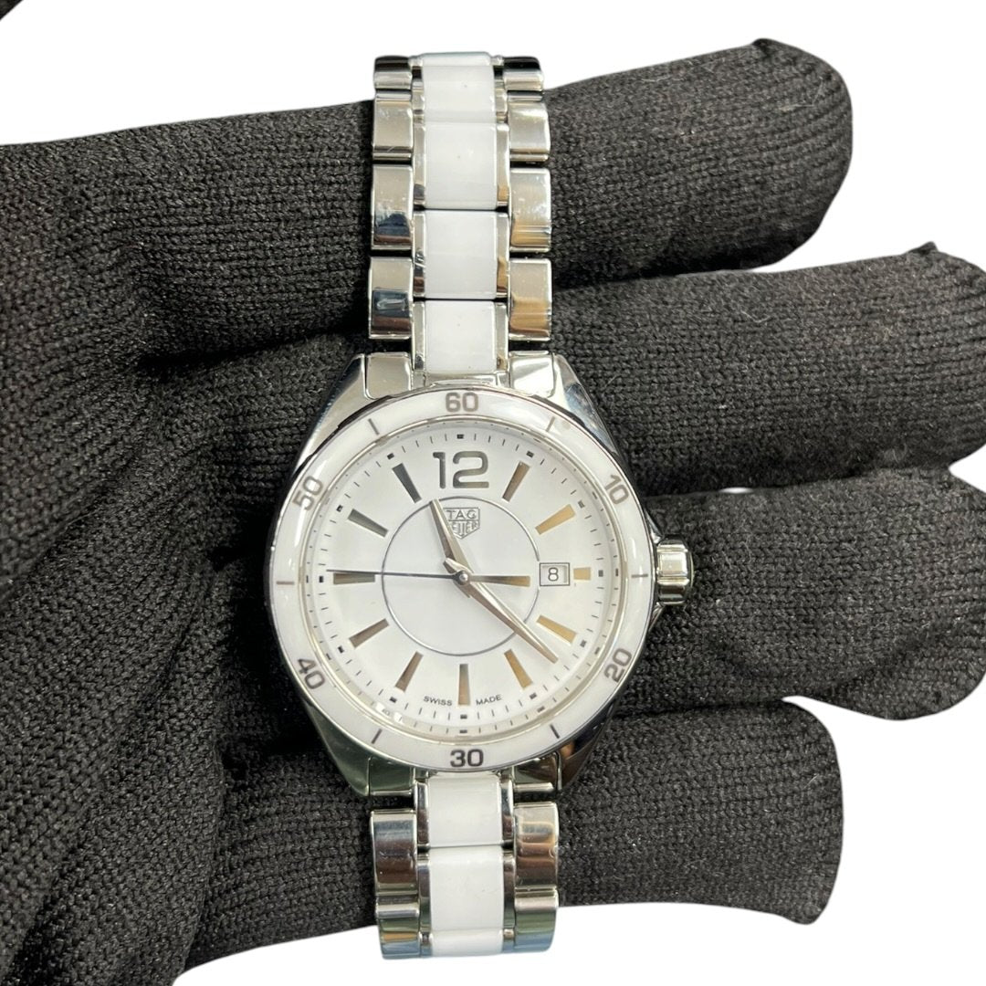 TAG HEUER Stainless Steel, Ceramic FORMULA 1 Watch White, Silver Silver Hardware NJ174