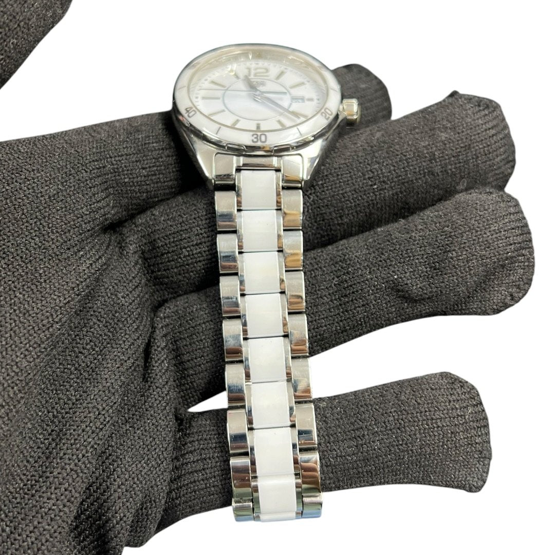 TAG HEUER Stainless Steel, Ceramic FORMULA 1 Watch White, Silver Silver Hardware NJ174