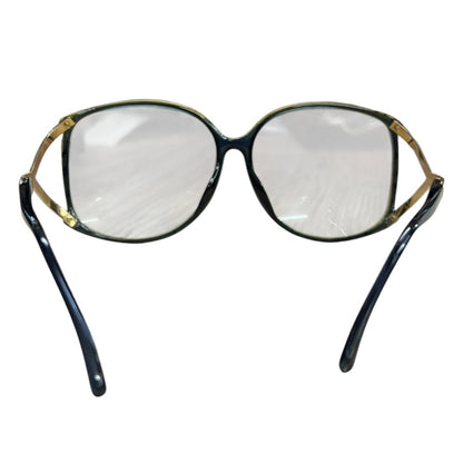 CHRISTIAN DIOR Optyl, Metal 2496A 51 Dark Green, Gold-tone Gold Hardware NJ169