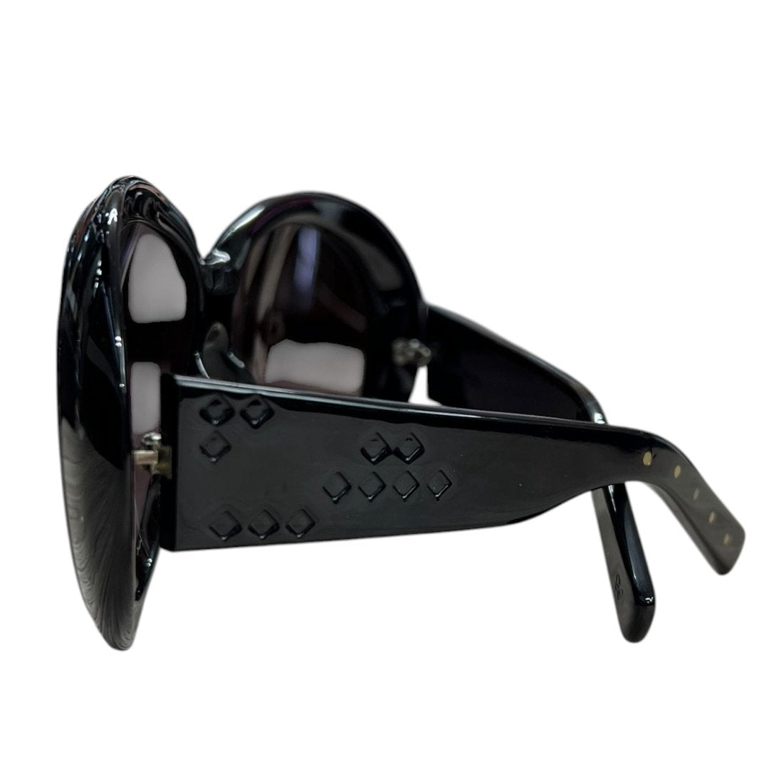 BOTTEGA VENETA Acetate BV 128 01F Black Silver Hardware NJ173