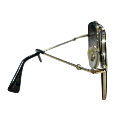 GUCCI Metal/Acetate GG0908S Black/Gold with Grey Gradient Lenses Gold-tone Hardware NJ172