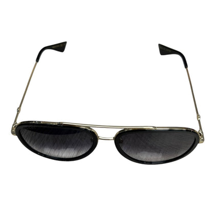 GUCCI Metal/Acetate GG0908S Black/Gold with Grey Gradient Lenses Gold-tone Hardware NJ172