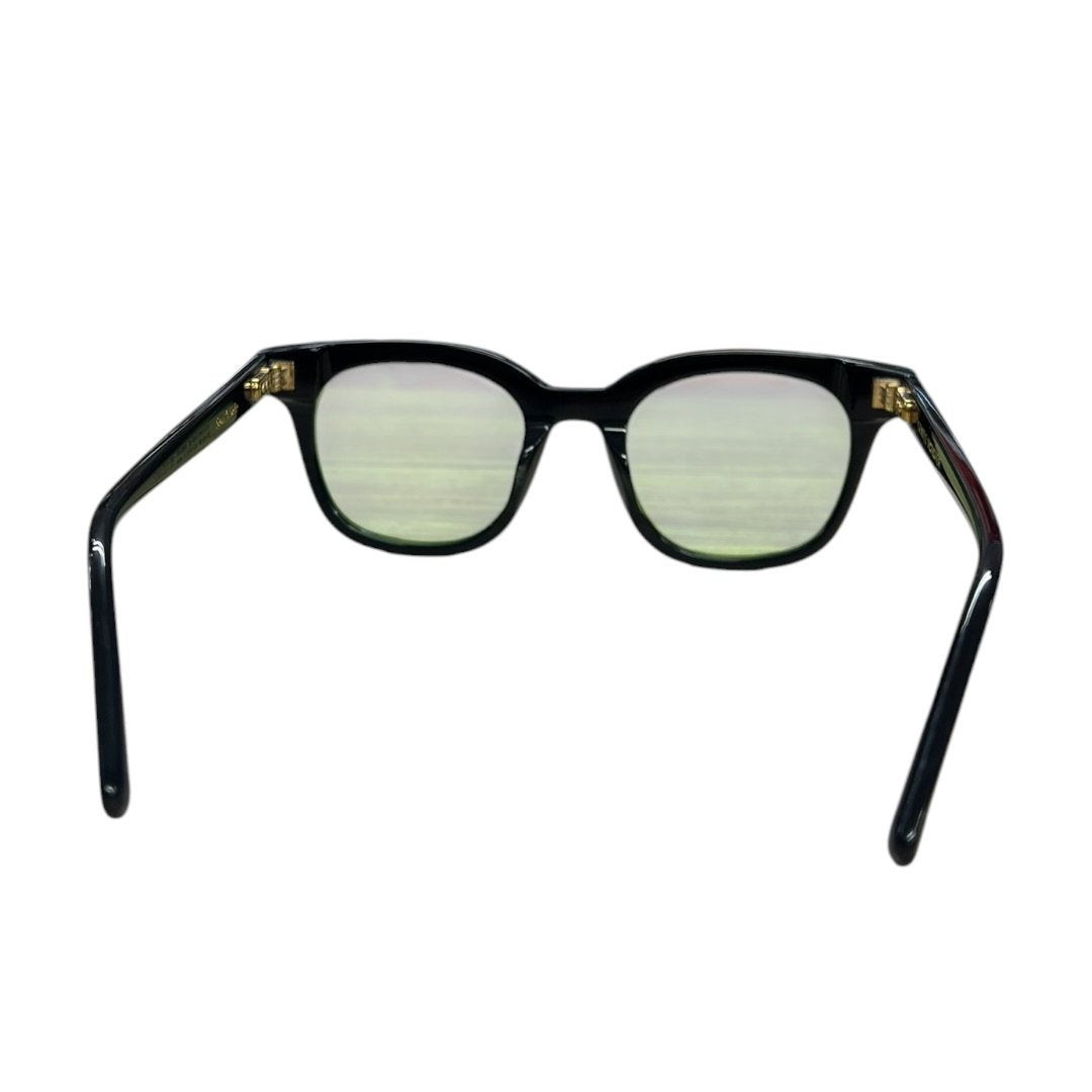 GENTLE MONSTER Acetate South Side Sunglasses Black, Green Gold-tone Hardware JU222