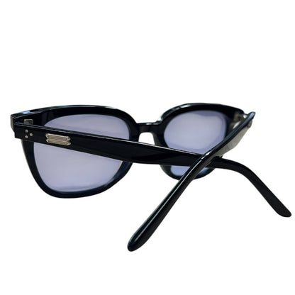 GENTLE MONSTER Acetate ALMA Sunglasses Black Silver Hardware JU221